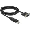 Adapter USB 2.0 na RS-232 z kompaktową obudową złącza Delock 66282