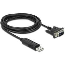 Adapter USB 2.0 na RS-232 z kompaktową obudową złącza Delock 66282