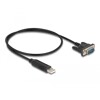 Adapter USB 2.0 na RS-232 z kompaktową obudową złącza 50cm FTDI Delock 66461