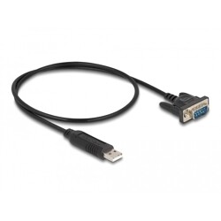 Adapter USB 2.0 na RS-232 z kompaktową obudową złącza 50cm FTDI Delock 66461