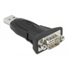 Adapter USB 2.0 Typ-A na męskie szeregowe RS-232 D-Sub 9pin z wkrętami Delock 61506