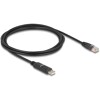 Przejściówka USB 2.0 Typ-A męska na RS-232 RJ45 męski 1,8m czarna Delock 64304