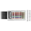 Przejściówka USB 2.0 Typ-A męska na RS-232 RJ45 męski 1,8m czarna Delock 64304
