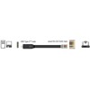 Przejściówka USB 2.0 Typ-C męska na RS-232 RJ45 męski 1,8m czarna Delock 64305