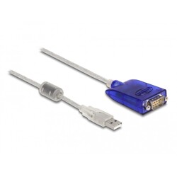 Adapter USB Typ-A na szeregowy RS-422/485 DB9 z zabezpieczeniem przepięć Delock 64055