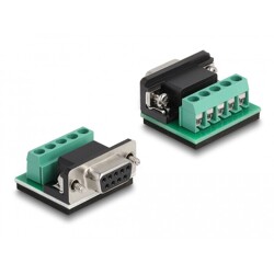 Adapter USB Typ-A na szeregowy RS-422/485 DB9 z zabezpieczeniem przepięć Delock 64055