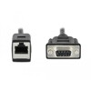 Adapter szeregowy przedłużający kabel z DB9 żeńskiego na RJ45 żeński Delock 64122