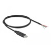 Kabel adapter USB 2.0 Typ-A na RS-232 openwire do lutowania 1m Delock 62930