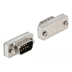 Adapter szeregowy RS-232/485/422 D-Sub 9 męski loopback Delock 66826
