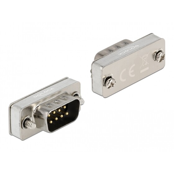 Adapter szeregowy RS-232/485/422 D-Sub 9 męski loopback Delock 66828