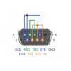 Adapter szeregowy RS-232/485/422 D-Sub 9 męski loopback Delock 66828