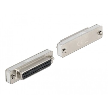 Adapter szeregowy RS-232/485/422 D-Sub 25 żeński loopback Delock 66831