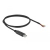 Kabel adapter USB 2.0 Typ-A na RS-232 openwire do lutowania 1m Delock 90524