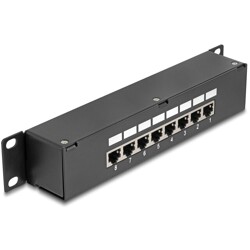 Panel krosowy 10" 8-portowy Cat.6 do łącznika Delock 43304