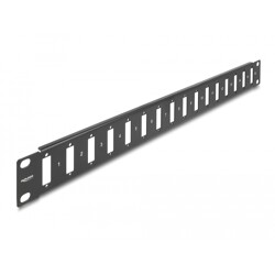 Panel 19" adaptera z 16 portami śrubowymi czarny Delock 66077