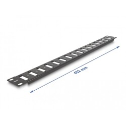 Panel 19" adaptera z 16 portami śrubowymi czarny Delock 66077