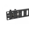 Panel 19&quot; adaptera z 16 portami śrubowymi czarny Delock 66077