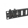 Panel 19&quot; adaptera z 16 portami śrubowymi czarny Delock 66077