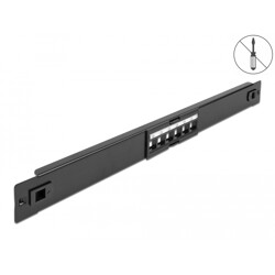 Krosownica Keystone 19" 6-portowa beznarzędziowa Delock 66820