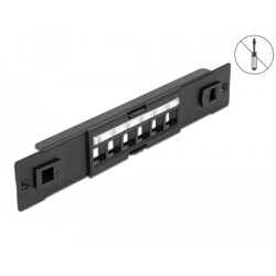 Krosownica Keystone 10" 6-portowa beznarzędziowa Delock 66819
