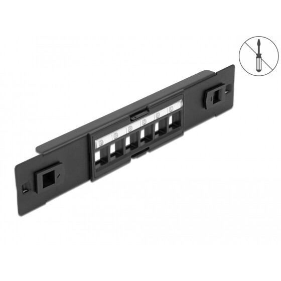Krosownica Keystone 10" 6-portowa beznarzędziowa Delock 66819