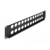 Panel krosowy 19&quot; 2U D-type 24-portowy czarny Delock 88055