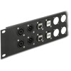 Panel krosowy 19&quot; 2U D-type 24-portowy czarny Delock 88055