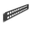 Panel krosowy 19&quot; 2U D-type 24-portowy czarny Delock 88055