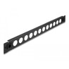 Panel krosowy 19" D-type 12-portowy beznarzędziowy czarny Delock 66900