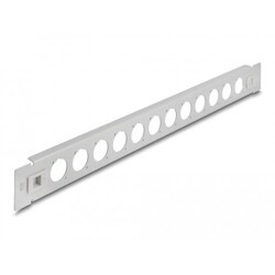 Panel krosowy 19" D-type 12-portowy beznarzędziowy szary Delock 66902