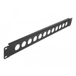 Panel krosowy 19" D-type 12-portowy czarny Delock 86500