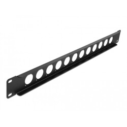 Panel krosowy 19" D-type 12-portowy czarny Delock 86500