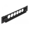 Panel krosowy 10&quot; D-type 6-portowy beznarzędziowy czarny Delock 66899
