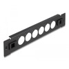 Panel krosowy 10&quot; D-type 6-portowy beznarzędziowy czarny Delock 66899