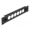 Panel krosowy 10&quot; D-type 6-portowy beznarzędziowy czarny Delock 66899