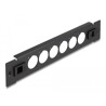 Panel krosowy 10" D-type 6-portowy beznarzędziowy czarny Delock 66899