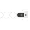 Panel krosowy 10&quot; D-type 6-portowy beznarzędziowy szary Delock 66901