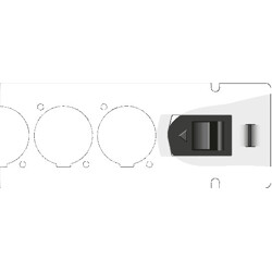 Panel krosowy 10" D-type 6-portowy beznarzędziowy szary Delock 66901