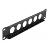 Panel krosowy 10&quot; D-type 6-portowy czarny Delock 86501