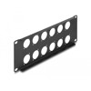 Panel krosowy 10&quot; D-type 12-portowy 2U czarny Delock 88054