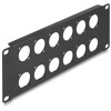 Panel krosowy 10&quot; D-type 12-portowy 2U czarny Delock 88054