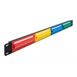 Panel krosowy 19" 1U 24-portowy Cat.5e kolorowy Delock 66880