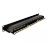 Panel krosowy 19" 1U 16-portowy Cat.6A czarny Delock 66876