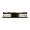 Panel krosowy 19&quot; 1U 16-portowy Cat.6A czarny Delock 66876