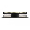 Panel krosowy 19&quot; 1U 16-portowy Cat.6A czarny Delock 66876