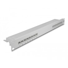 Panel krosowy 19" 1U 16-portowy Cat.6A szary Delock 66877