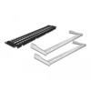 Panel krosowy Keystone 19&quot; 2U 48-portowy z listwą przeciwnaprężeniową czarny Delock 66878