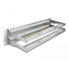 Panel krosowy Keystone 19&quot; 2U 48-portowy z listwą przeciwnaprężeniową szary Delock 66879