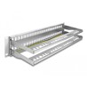 Panel krosowy Keystone 19" 2U 48-portowy z listwą przeciwnaprężeniową szary Delock 66879