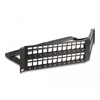 Panel krosowy Keystone 19&quot; 2U 48-portowy z listwą przeciwnaprężeniową odgięty czarny Delock 66977